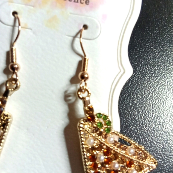 Cocktail Rhinestone Earrings - Picture 3 of 5